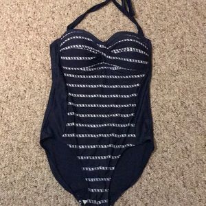 Merona Navy Blue Size M Swim Suit